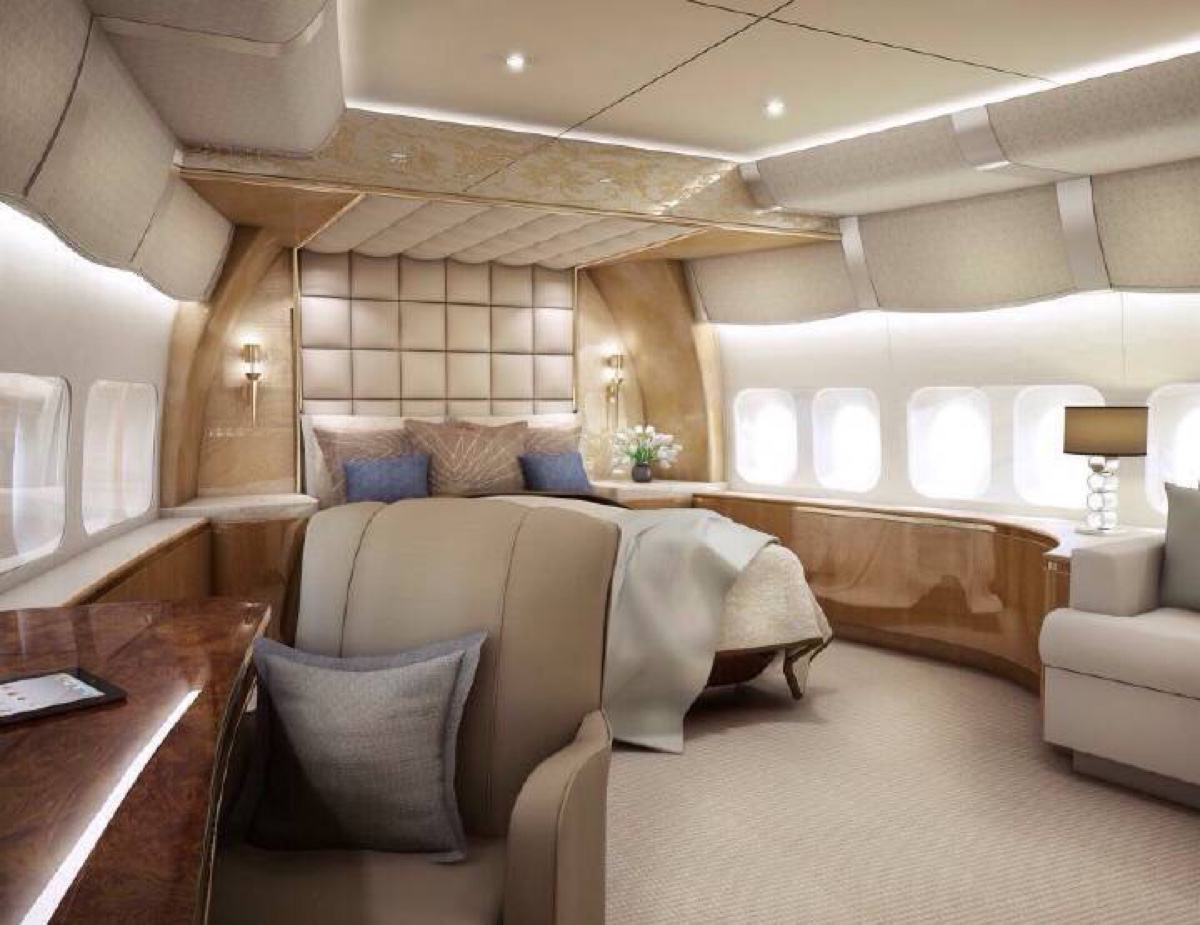 波音747私人飞机内饰图片