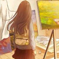 愿你雨天有人撑伞 黑夜有人陪伴. 插画 二次元 动漫 情侣头像