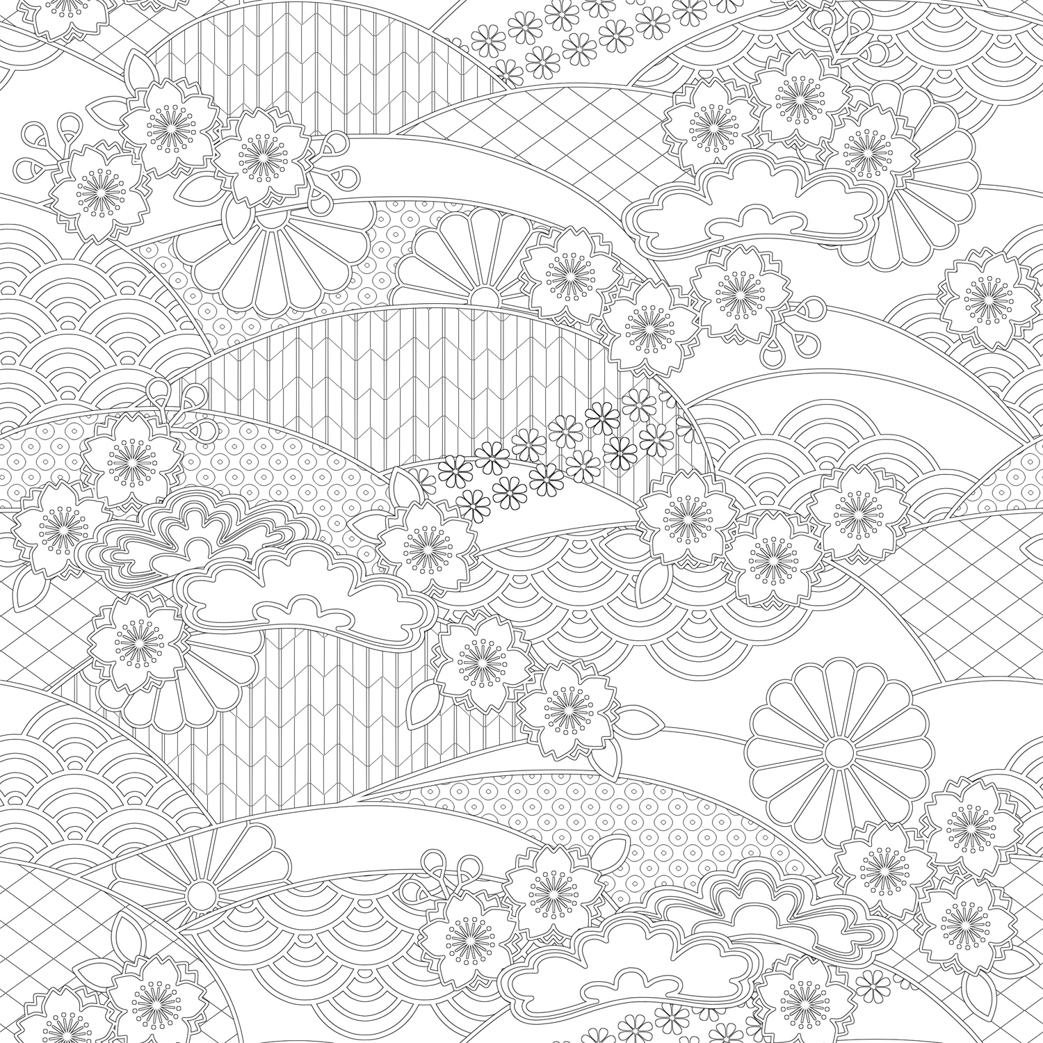 和风素材 橡皮章 插画 手绘 壁纸 来自p站