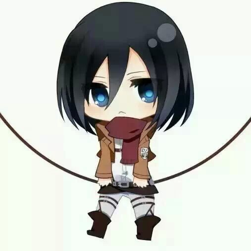 【此间二次元】二次元 进击的巨人 三笠 动漫 插画 萌萌哒