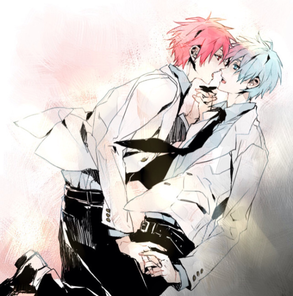 黑子的篮球 #侵删致歉# 黑子哲也 赤司征十郎 pixiv p站 赤黑大法好
