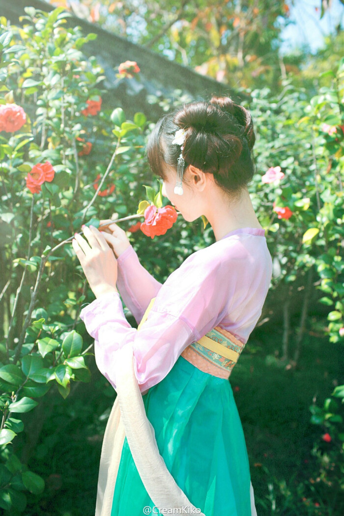 疑是仙女下凡来,回眸一笑胜星华.