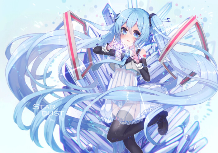p站 初音 初音未来 初音ミク v家 二次元 少女 萌 手绘 头像 壁纸