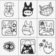 龙猫 萌哒哒橡皮章 宫崎骏