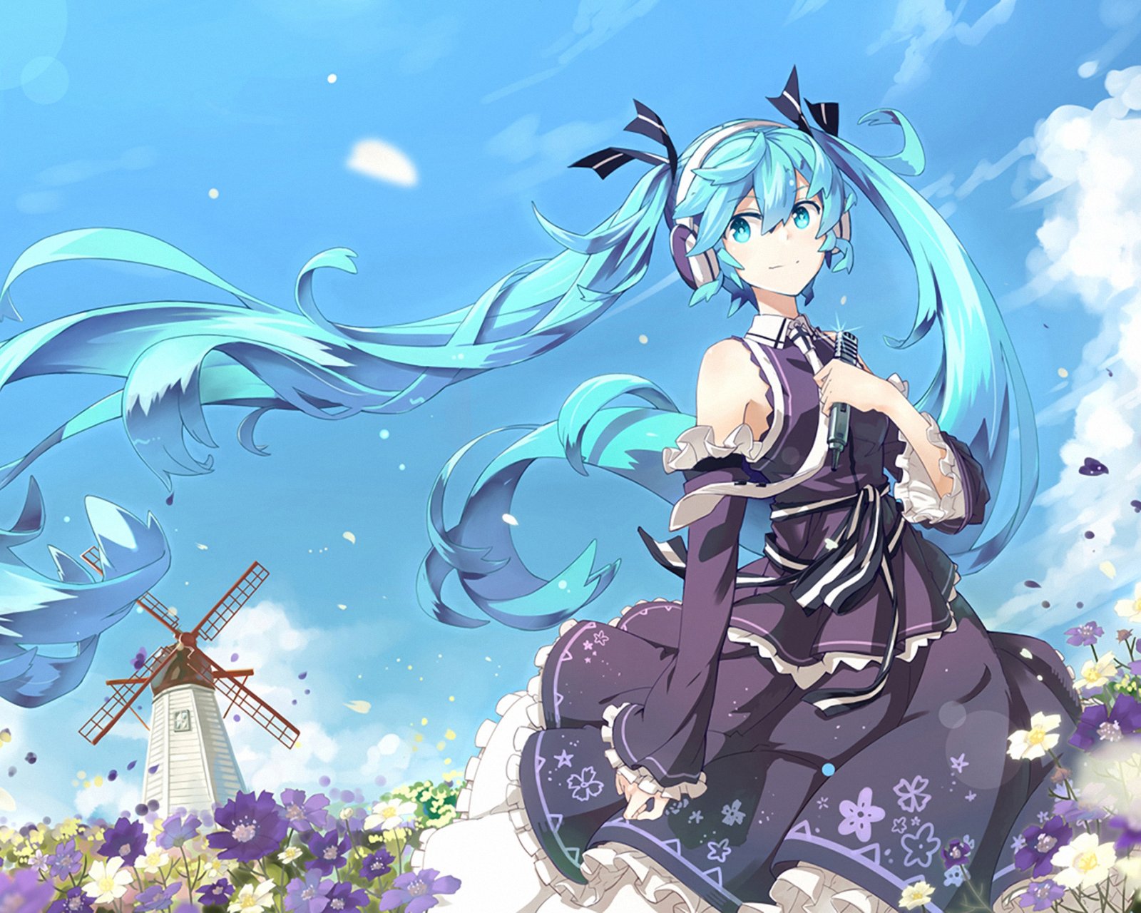 动漫 壁纸,二次元虚拟歌姬,v家初音