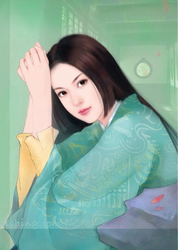 古代女子手绘