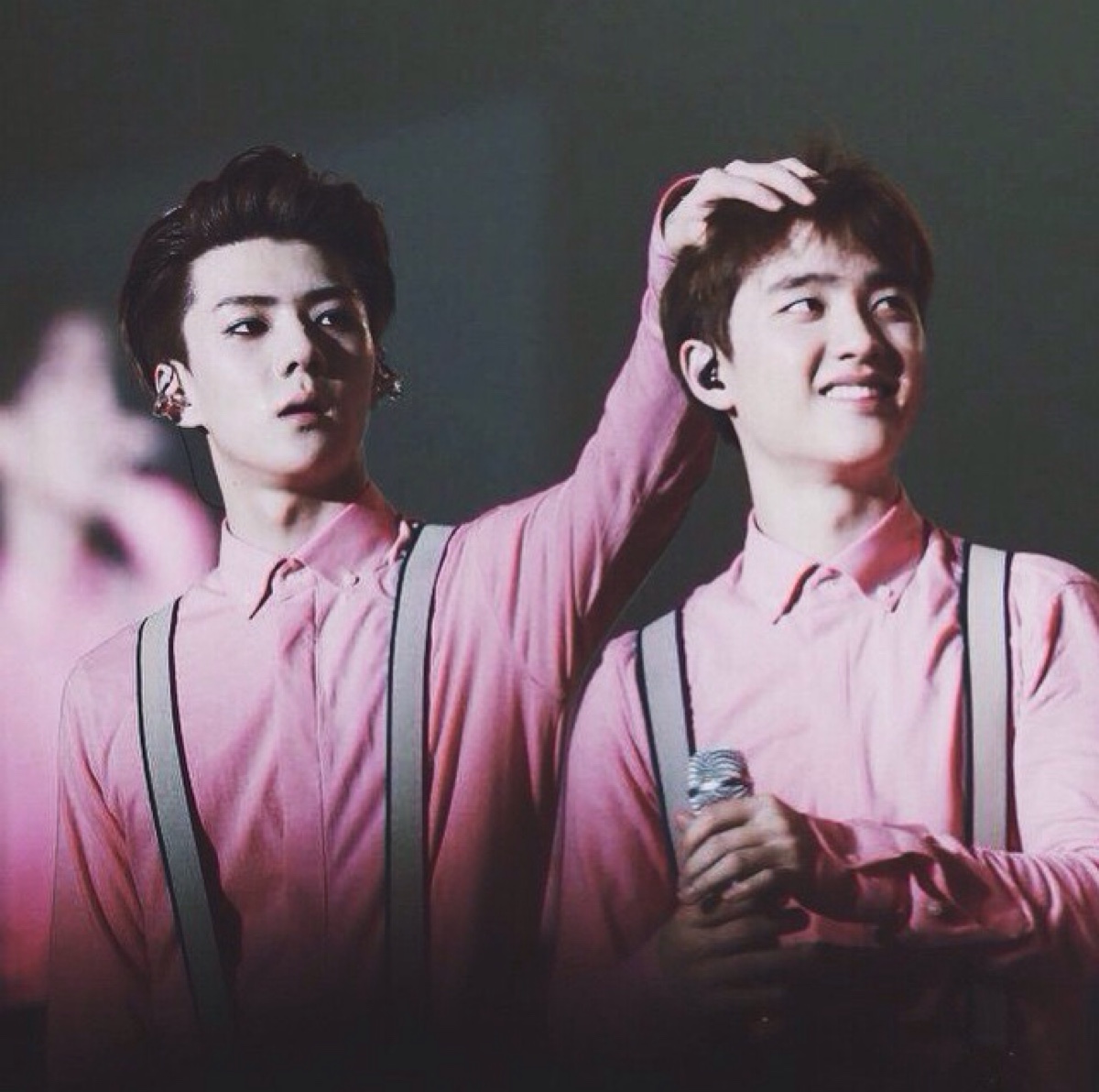 exo#首尔二巡演唱会#吴世勋sehun d.o 摸摸头