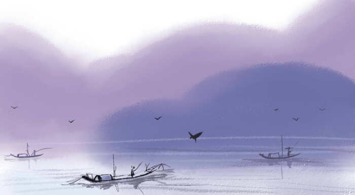 临摹,水墨画