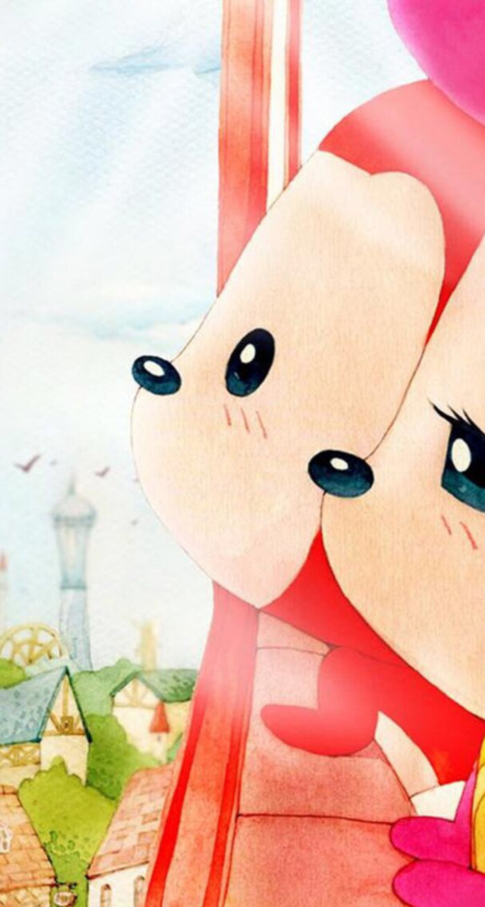 阿狸和桃子 iphone6壁纸-21