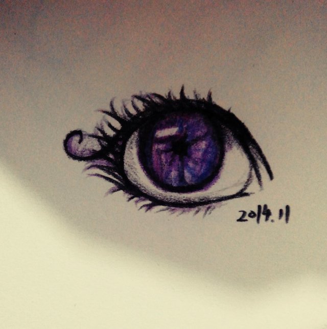 紫色 眼睛 星空 by xtai