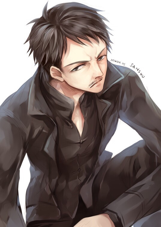 盗墓笔记壁纸背景图插画吴三省