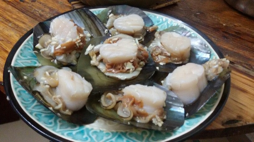 市场买的新鲜带子,3块5一大个