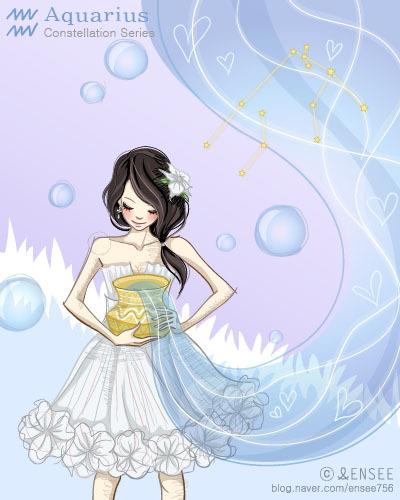 十二星座☆水瓶系少女座天蝎座与狮子座女图片