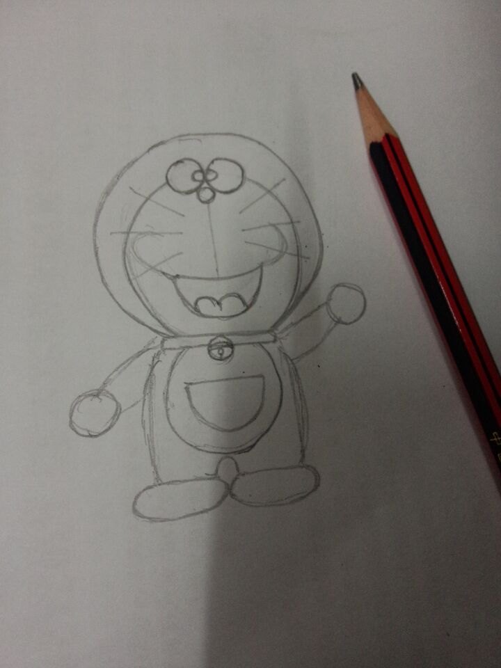 朋友画的哆啦a梦