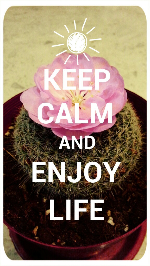 keep calm and enjoy life.
