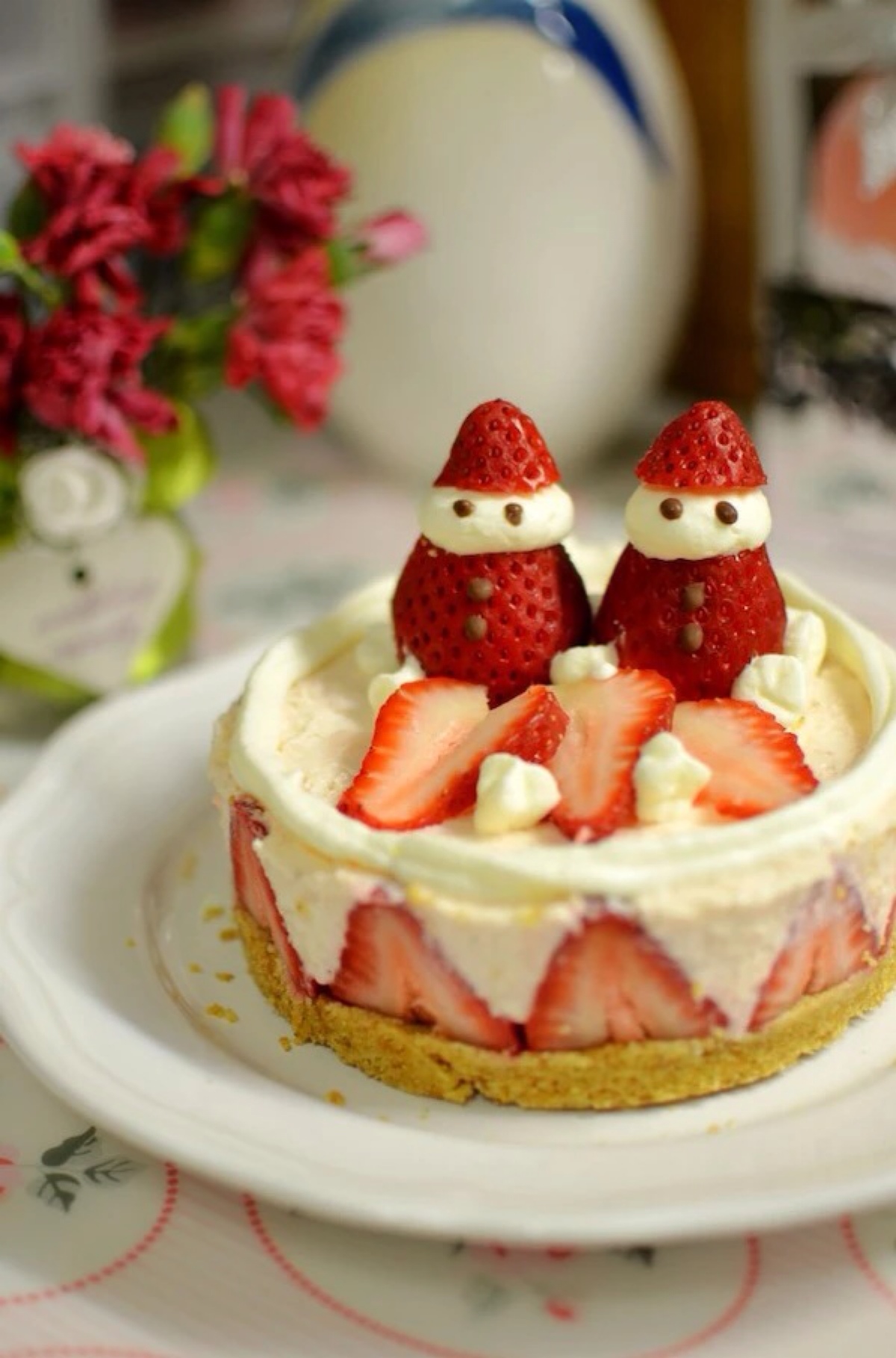 可爱 草莓蛋糕