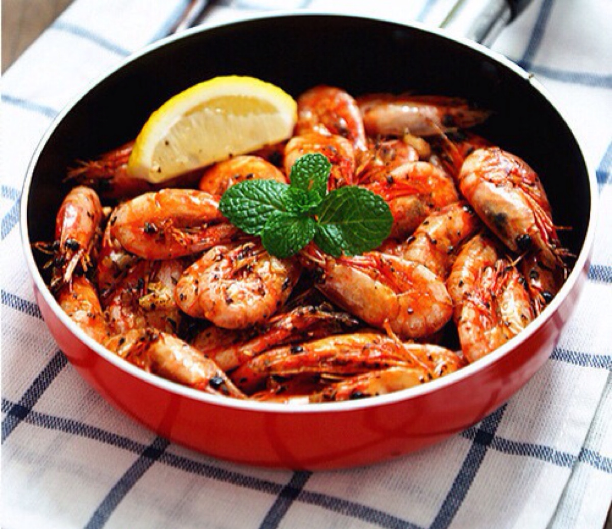 罗勒椒盐北极虾