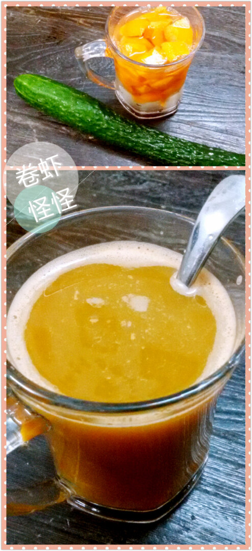 胡萝卜青瓜汁=排毒,解暑