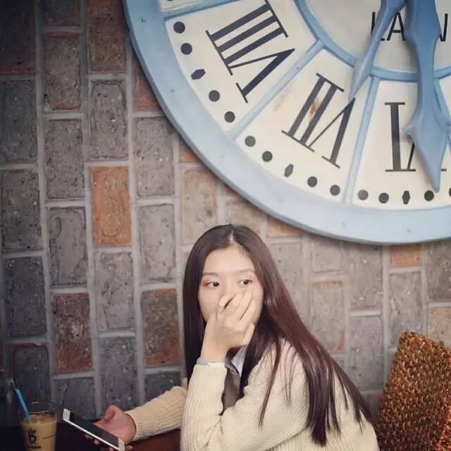 女生头像 小清新 壁纸 咖啡馆