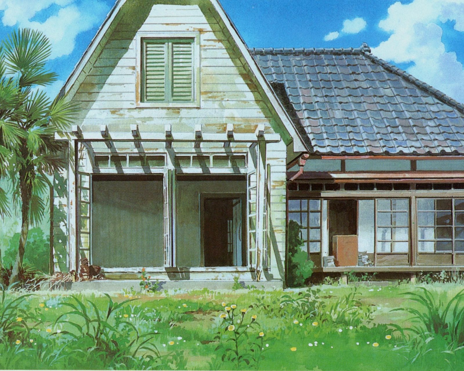 宫崎骏动漫建筑场景图片