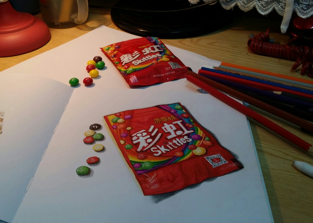 彩虹糖包装简笔画图片