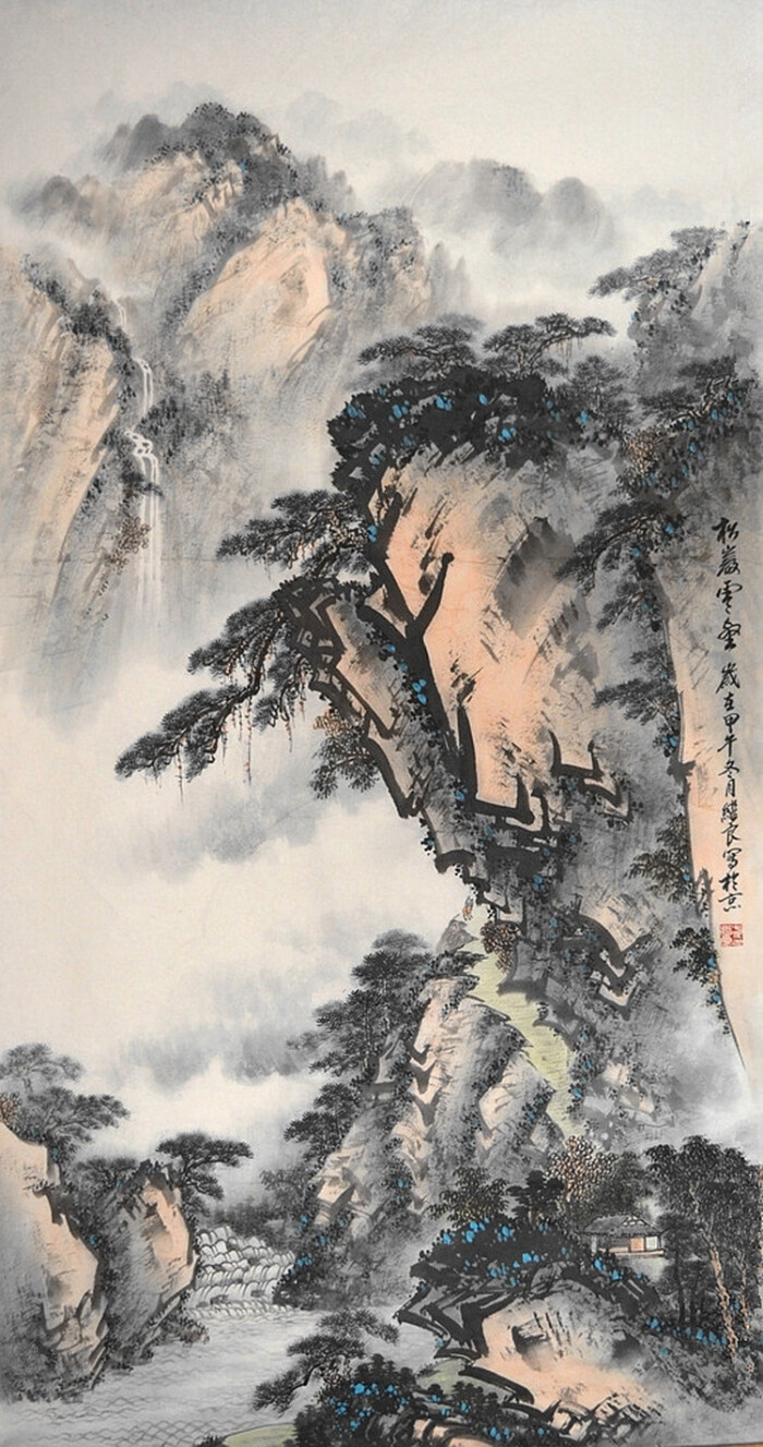 八十年代初拜著名山水画家郭传璋为师学习山水画,经过多年磨练深得