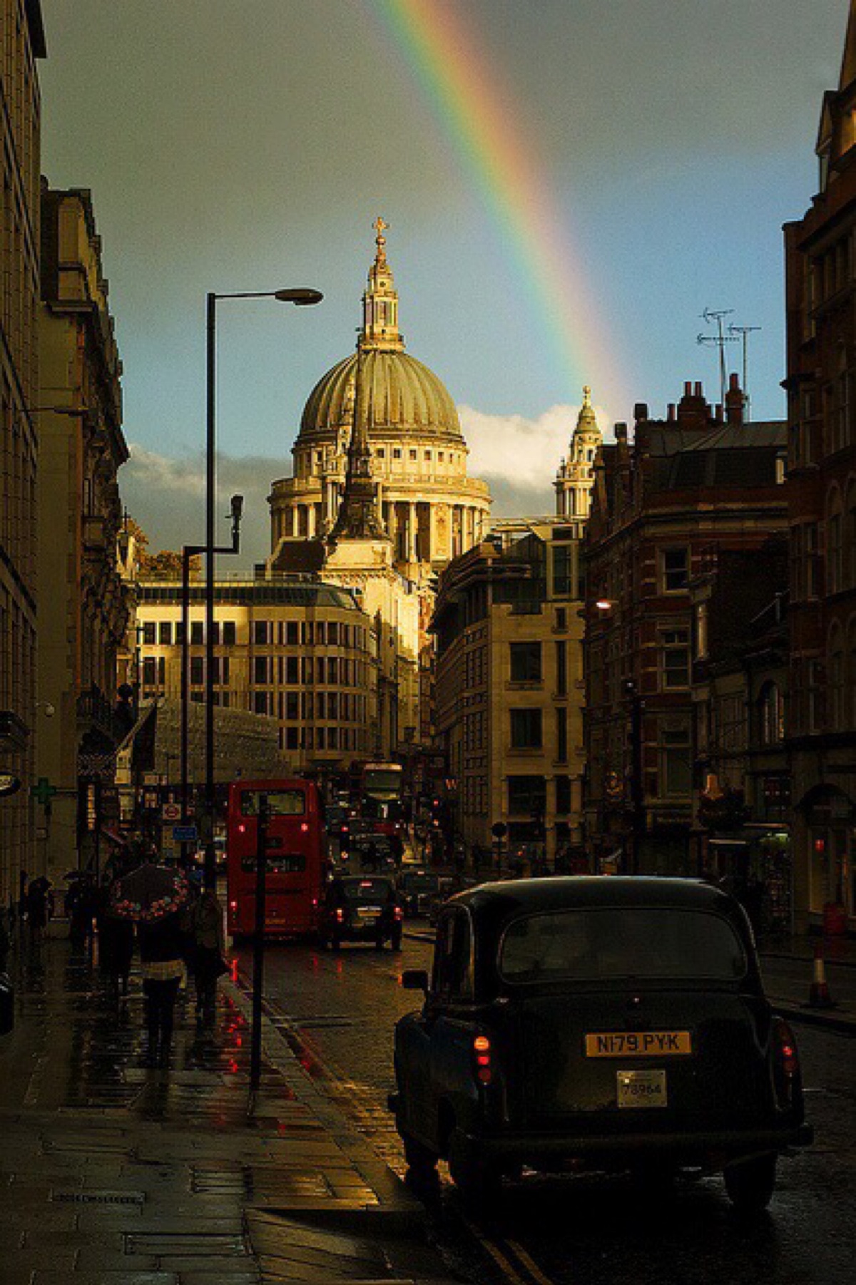 rainbow in london town