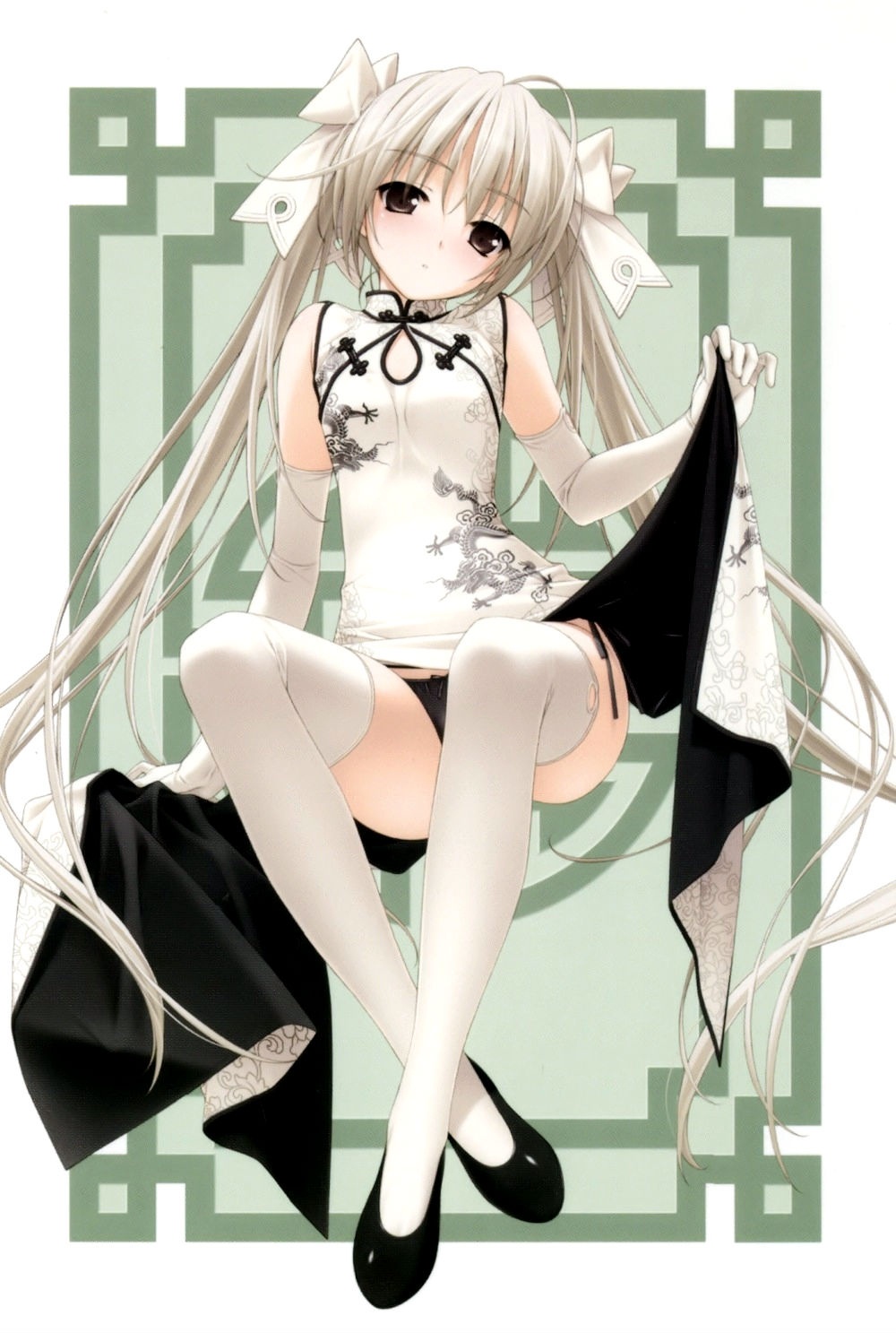 二次元插画头像少女手绘壁纸动漫缘之空高兴的卡通漫画图片