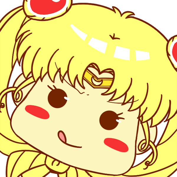 可爱卡通美少女战士 月野兔 小兔手机壁纸 q版 手绘插画 表情包 头像