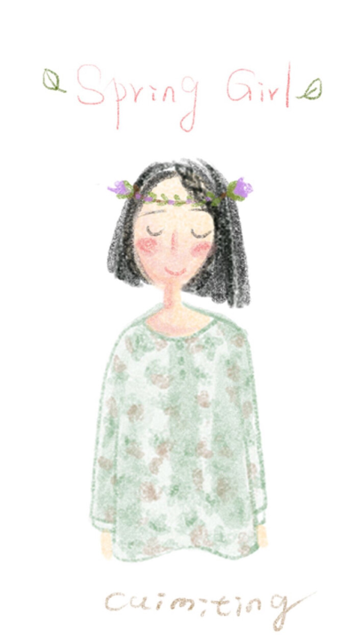 闺蜜壁纸 姐妹壁纸#手绘 #小清新