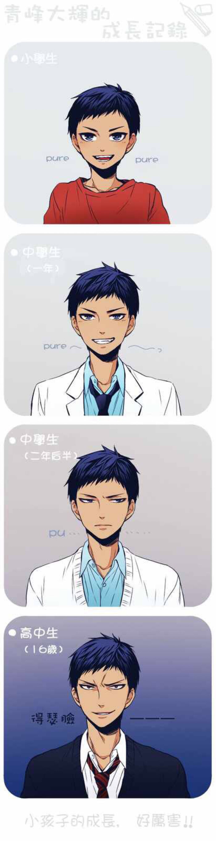 黑子的篮球##青峰大辉#阿大进化史~qwq