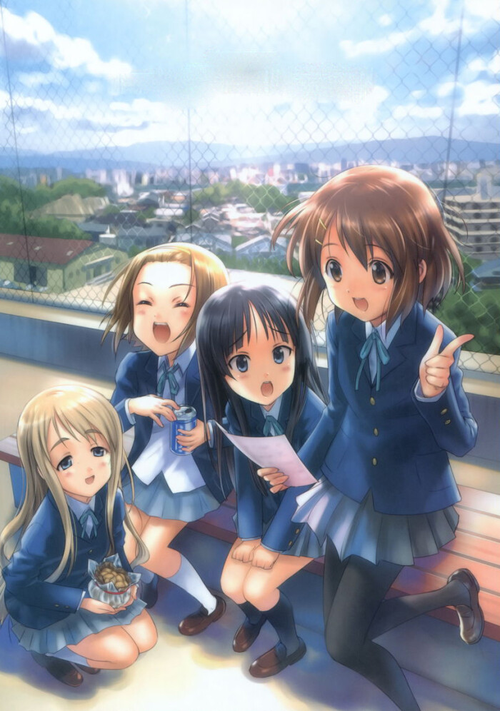 轻音少女五人小团体萌哒哒