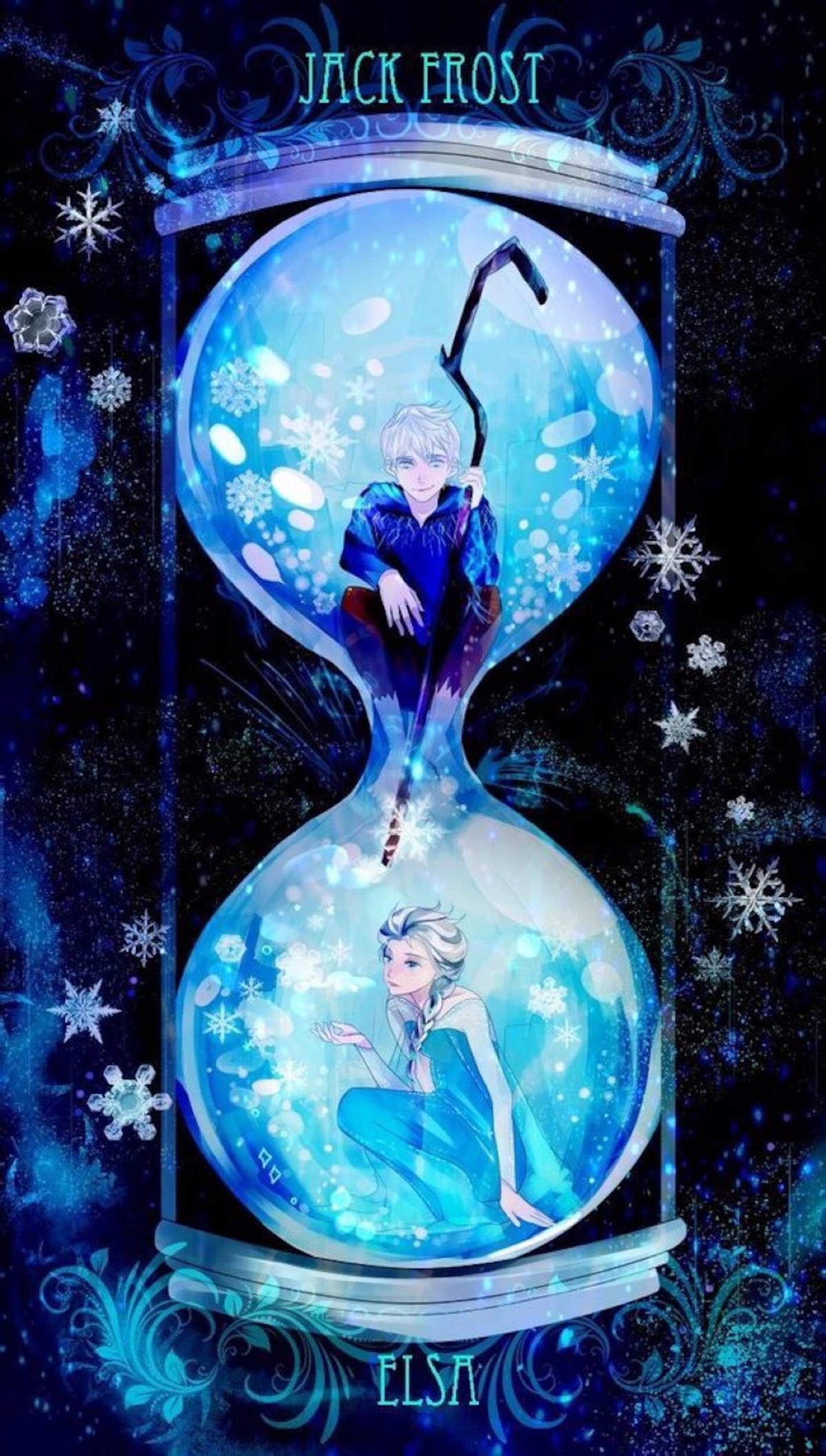 冰雪奇缘 frozen 守护者联盟 jelsa elsa jack frost