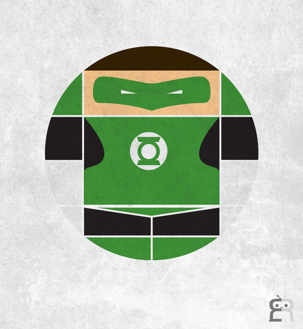 绿灯侠头像# 这是一套来自图形设计师edzel rubite的一套圆形卡通