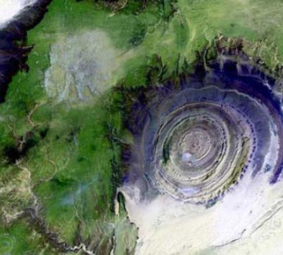 【世界十大地质奇迹——撒哈拉之眼】在撒哈拉大沙漠西南部毛里塔尼亚