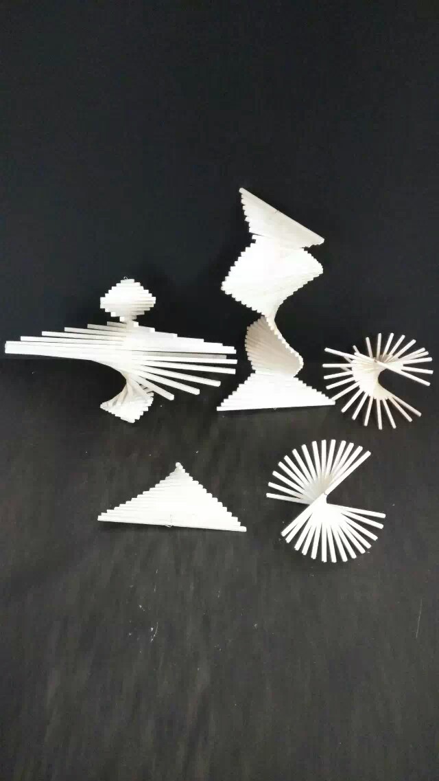 旋转五件套,线,立体构成,小小的木条在我无尽的想象力之下,竟能如此
