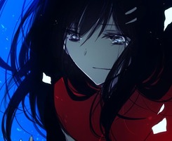 二次元的眼泪 伤感动漫图 卡通眼泪 泪水