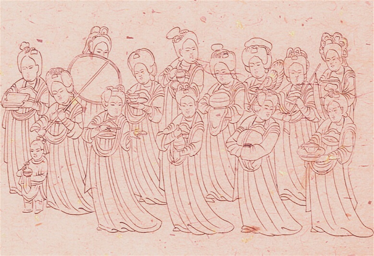 王处直墓位于河北省曲阳县,墓中发现大量的壁画和浮雕.