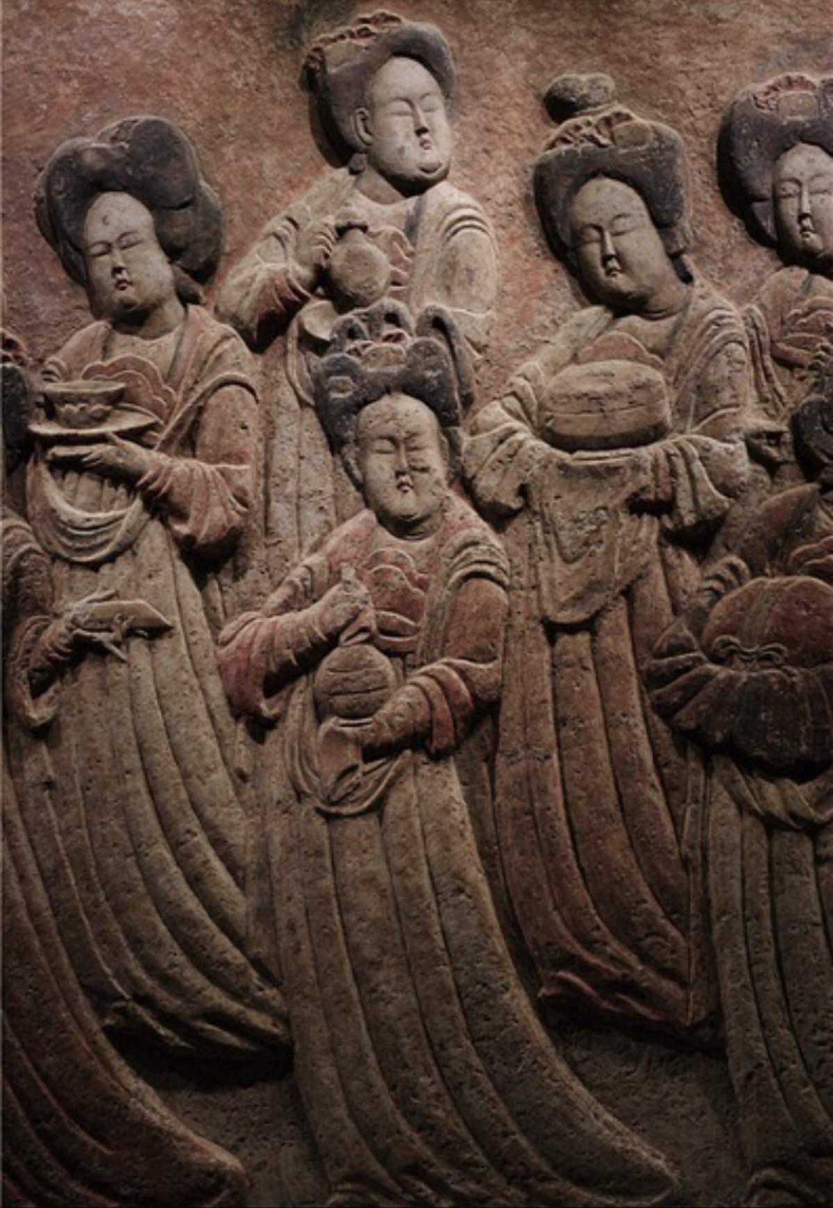 王处直墓位于河北省曲阳县,墓中发现大量的壁画和浮雕.