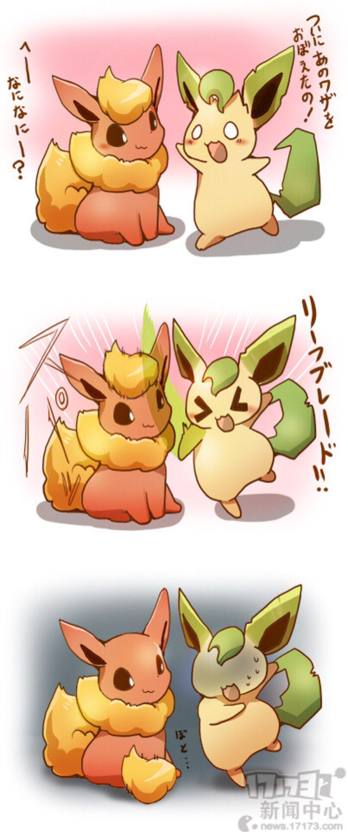 火精灵和叶精灵…药不能停