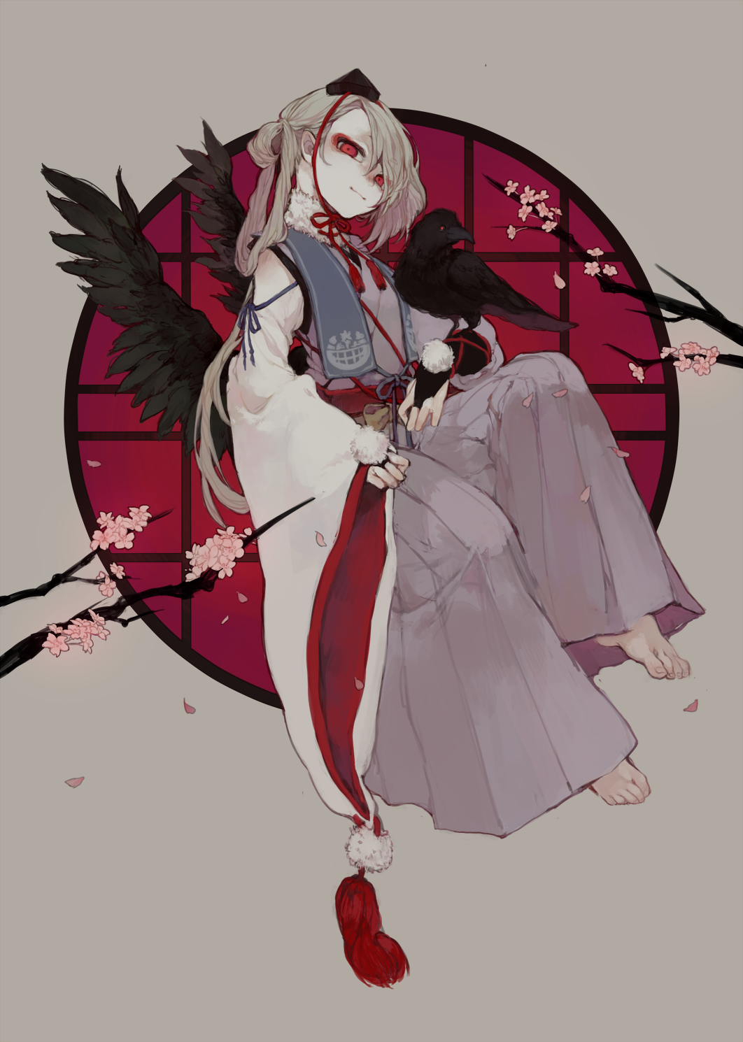 二次元 p站 刀剑乱舞 古风 壁纸 角色名:今剑 刀派:三条