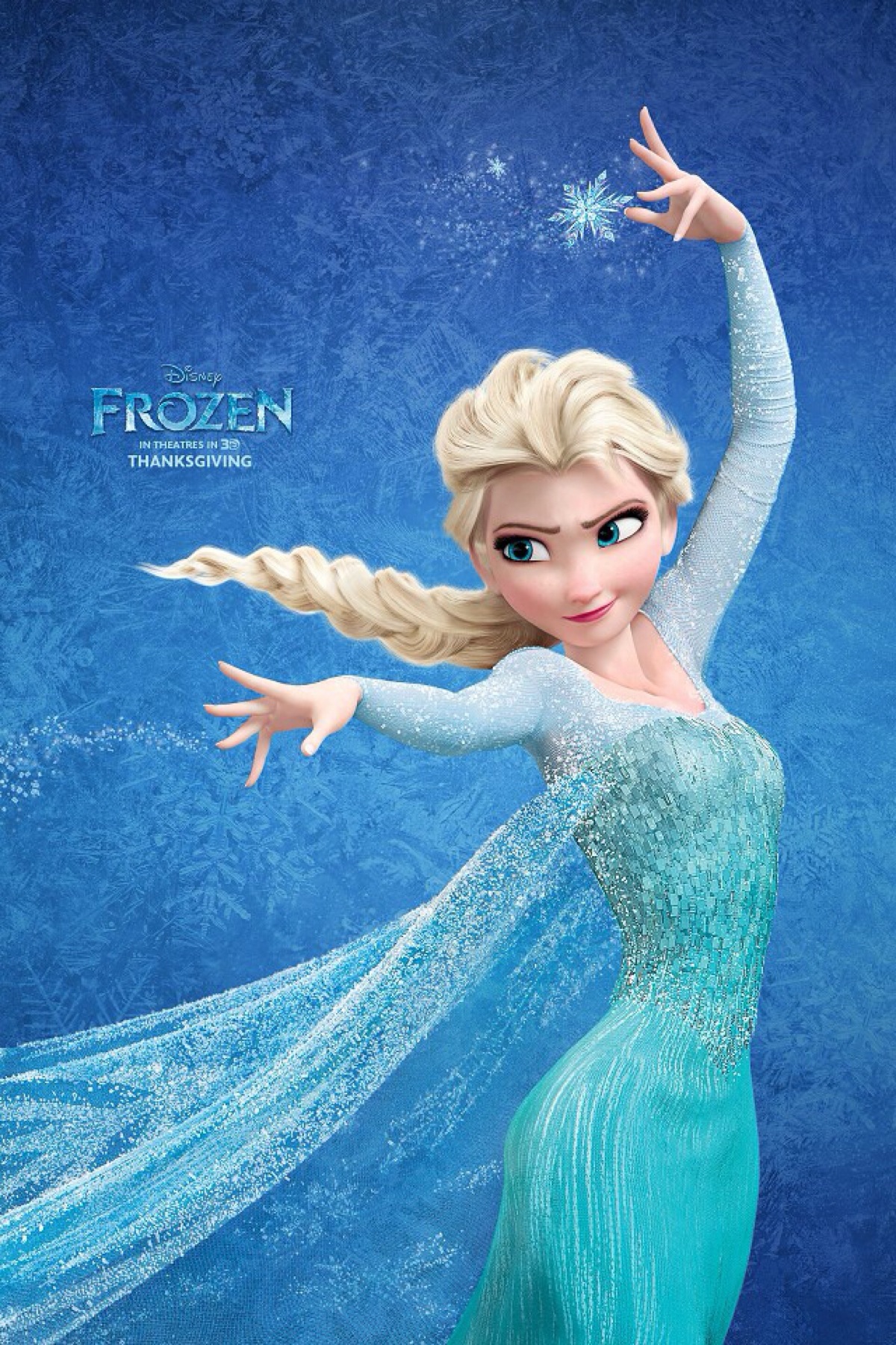 elsa frozen 冰雪奇缘 壁纸 蓝色