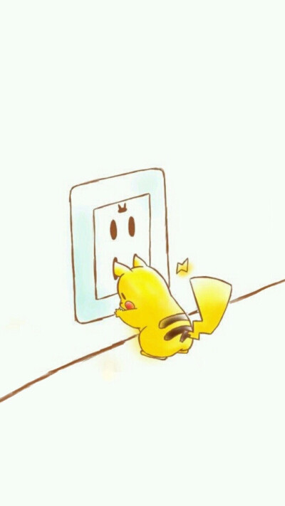 超级萌的皮卡丘壁纸 iphone壁纸#萌物#动漫#小清新