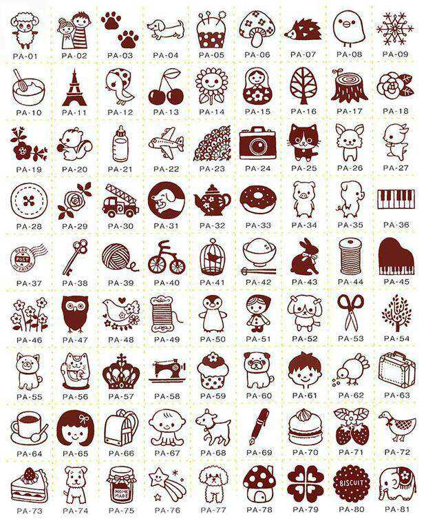 手帐 日记 印章-堆糖,美好生活研究所