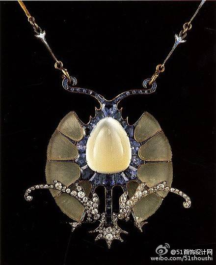 法国新艺术珠宝大师 rene lalique 珠宝设计作品.