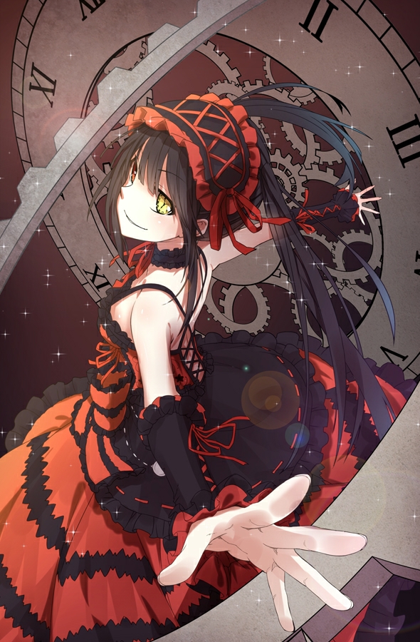 『时の娘』 画师:白夜reki 动漫 插画 约会大作战 时崎狂三 插画 二