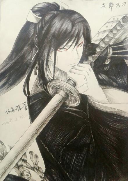 刀剑乱舞 山生有杏 手绘