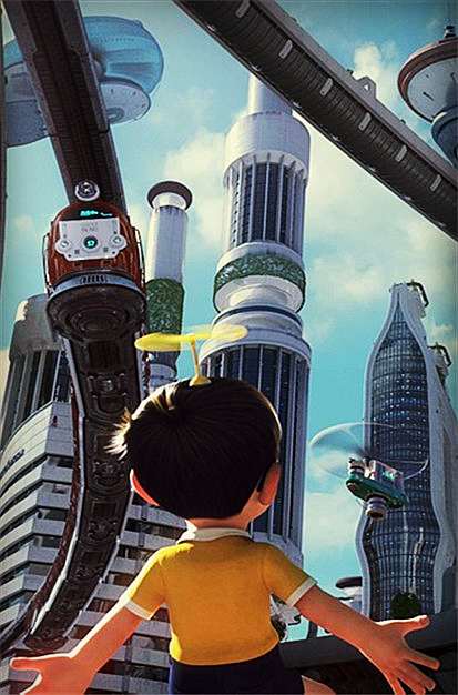 哆啦a梦未来城市图片图片