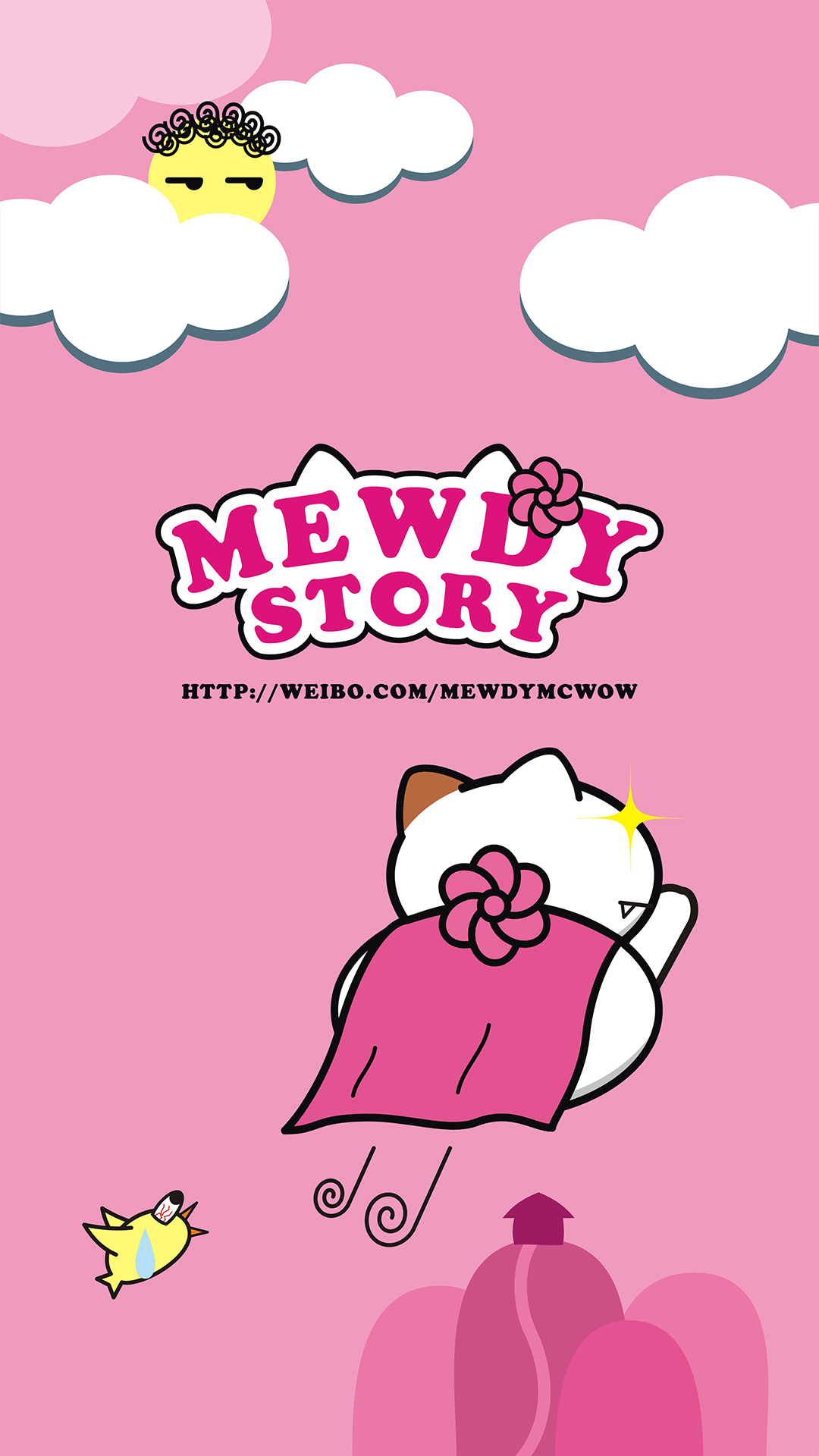 漫画《mewdystory喵娣的故事》可爱手机壁纸