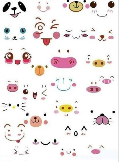 手帐の素材 简笔画 表情